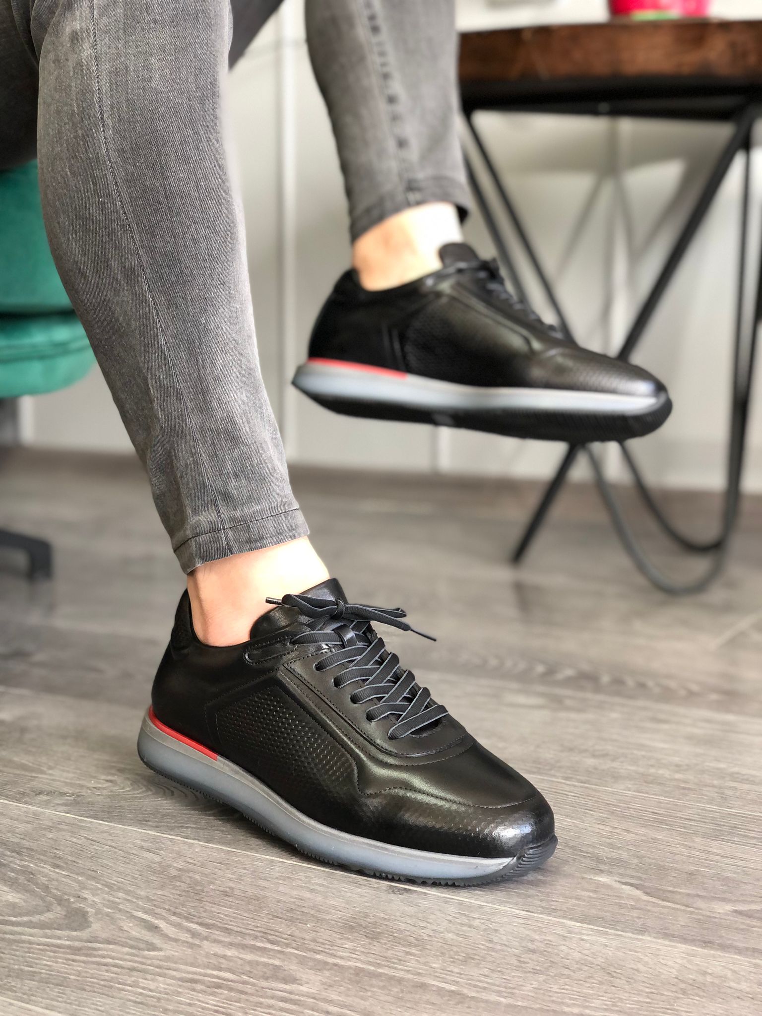 Erkek Siyah Sneakers ER 2148
