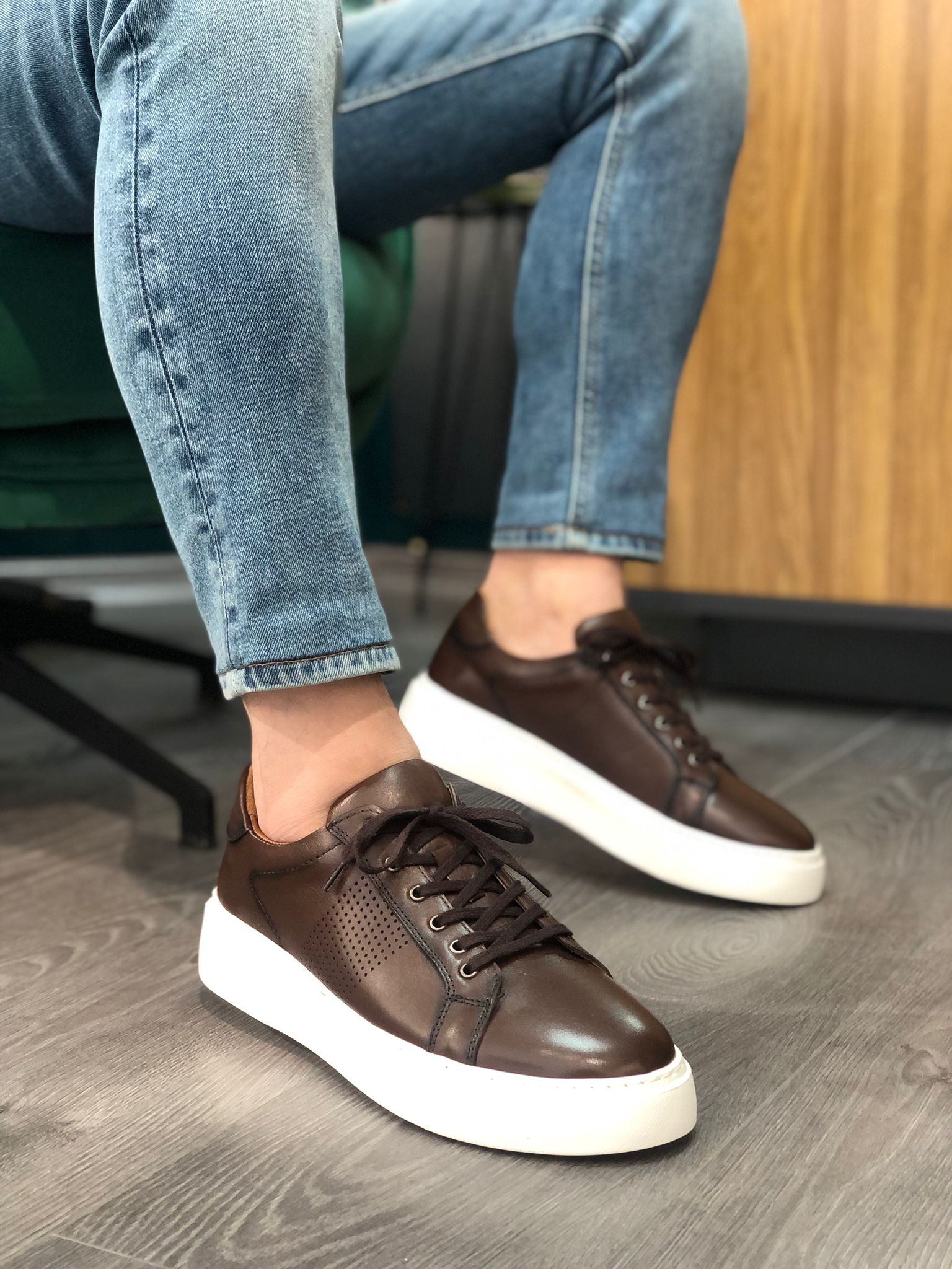 Erkek Siyah Sneakers HO 1210