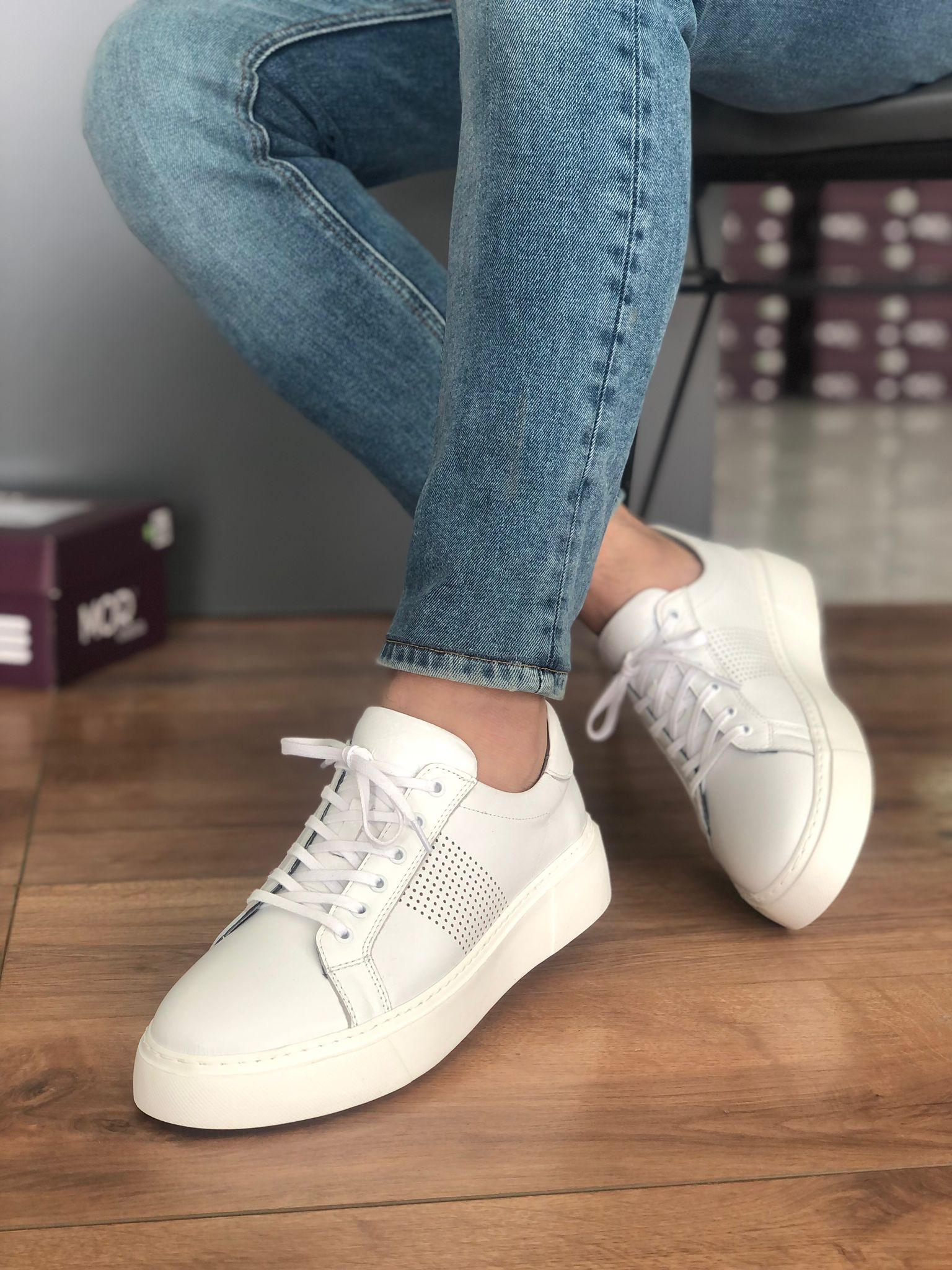 Erkek Siyah Sneakers HO 1210