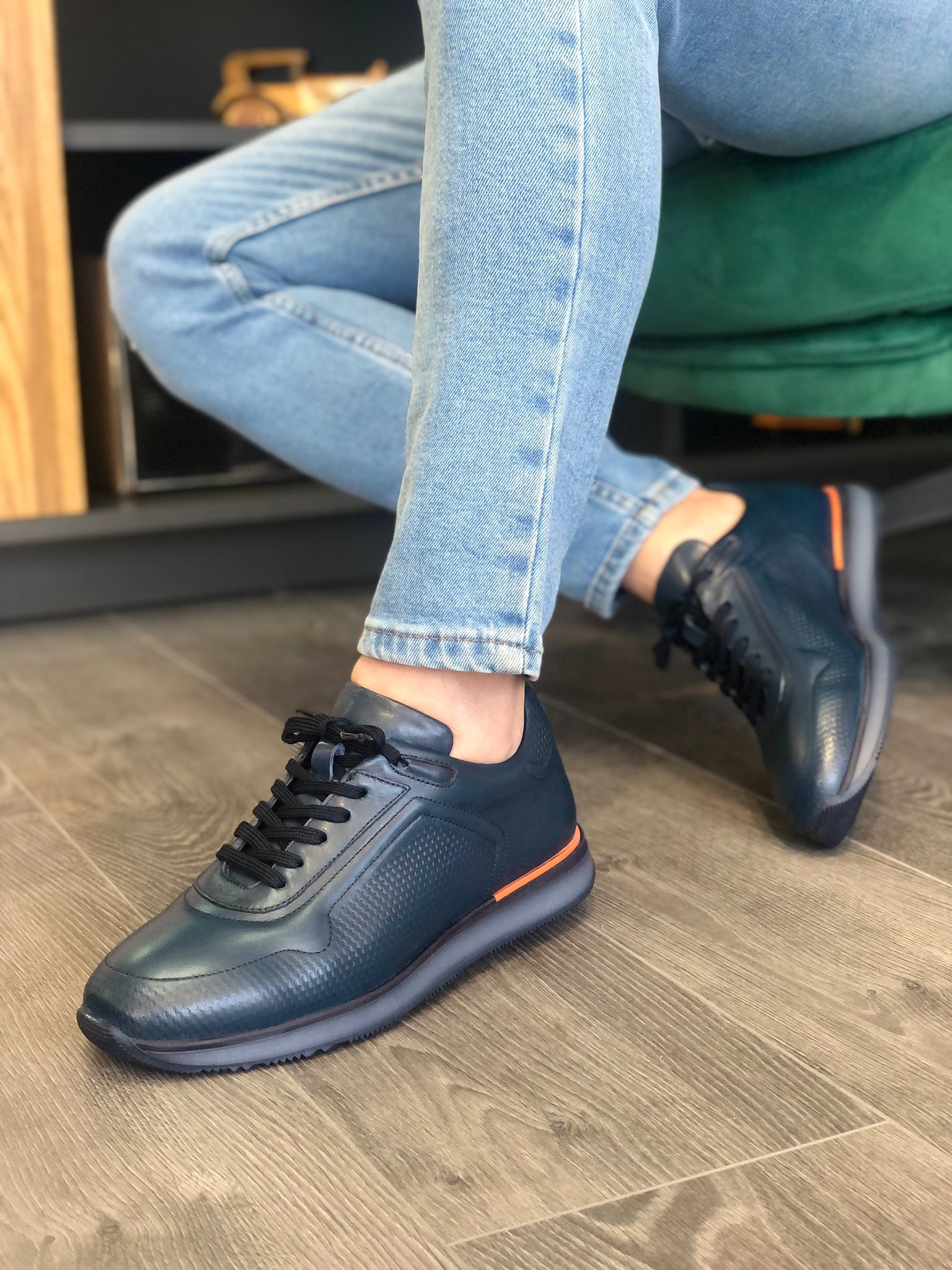 Erkek Siyah Sneakers ER 2148